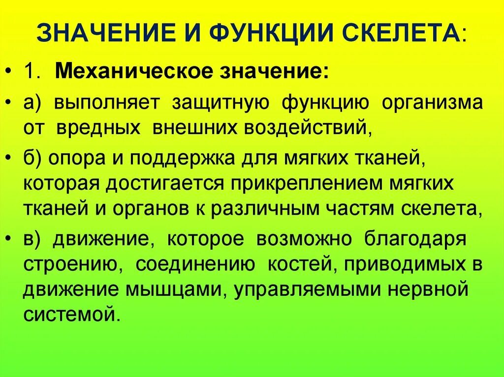 Значение и функции скелета. Механические функции скелета. Функции скелета в организме. Обозначьте функции скелета.