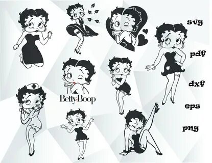 Betty Boop Pictures Different Poses Svg Png Pdf Eps Dxf Etsy.