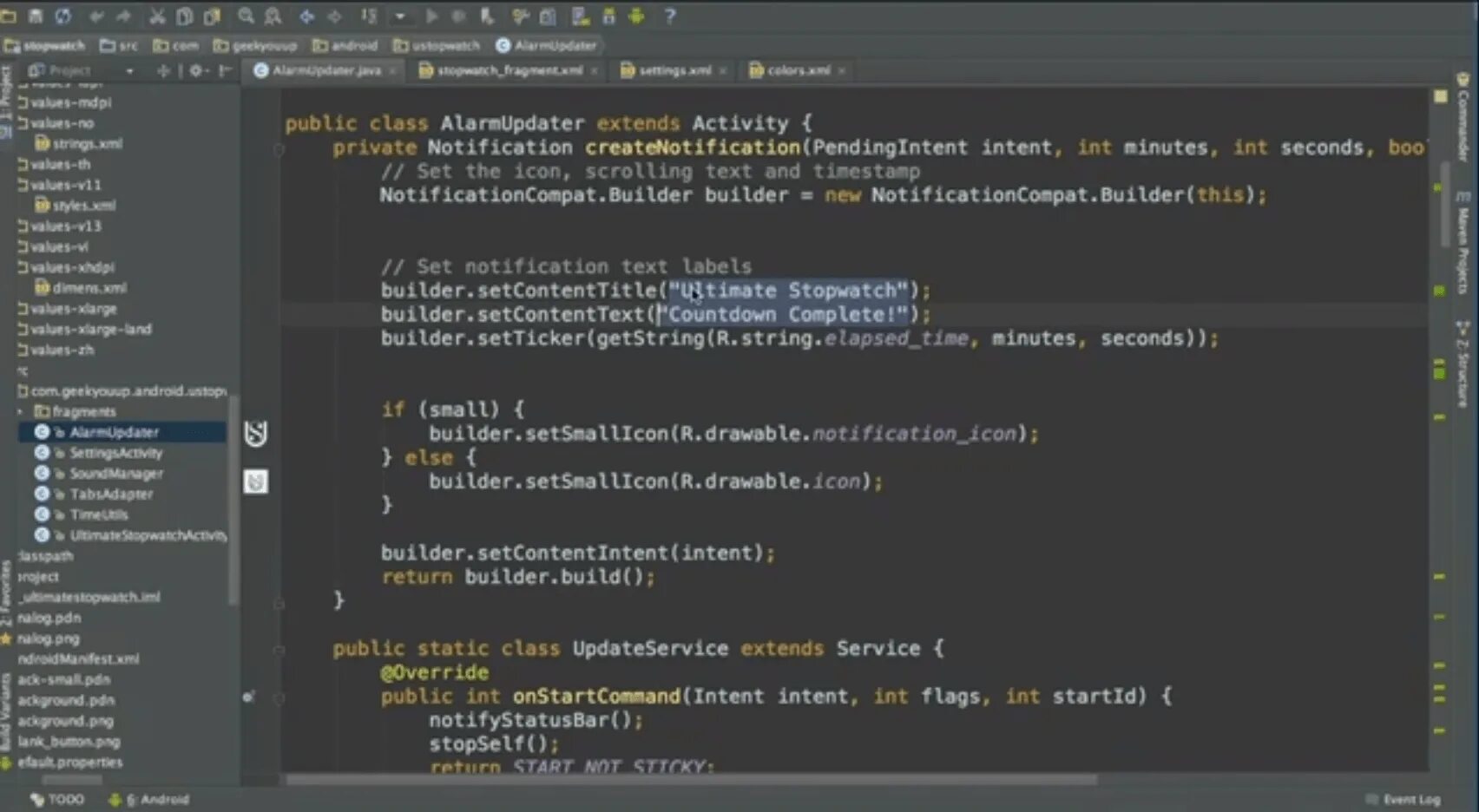 Resource string