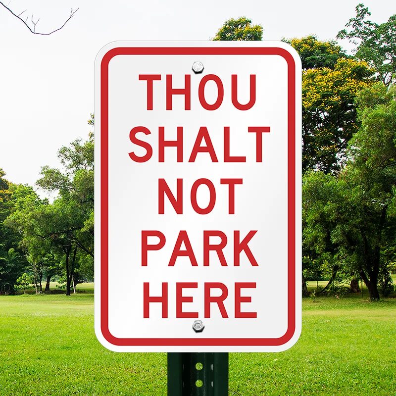 Thou. Thou and you. Thou shalt not. Thee Thou Thy. 1 you park here