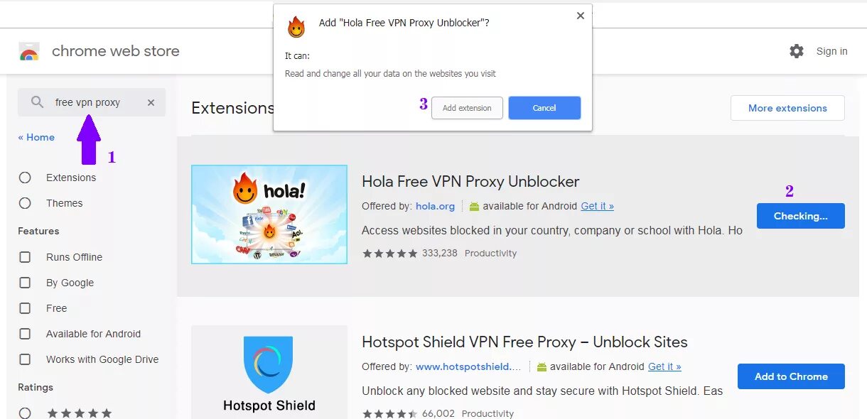 Chrome web store extensions. Впн на компьютер Hola. Hola VPN Extension.