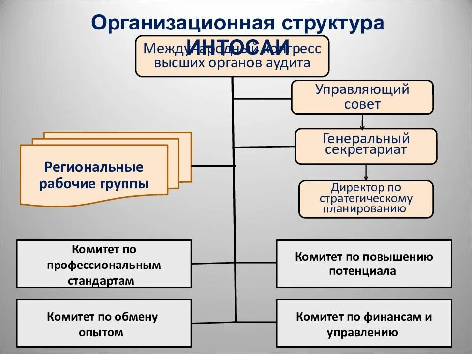 Организационная структура секретариата. Организационная структура органа. Структура международных организаций. Структура аудиторской фирмы. Аудит управляющей компании