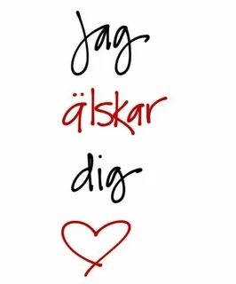 Jag älskar dig