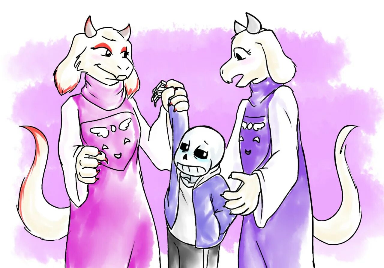 Санс и Ториэль. Санс и Азгор. Sans x Toriel 18. Ториэль 18