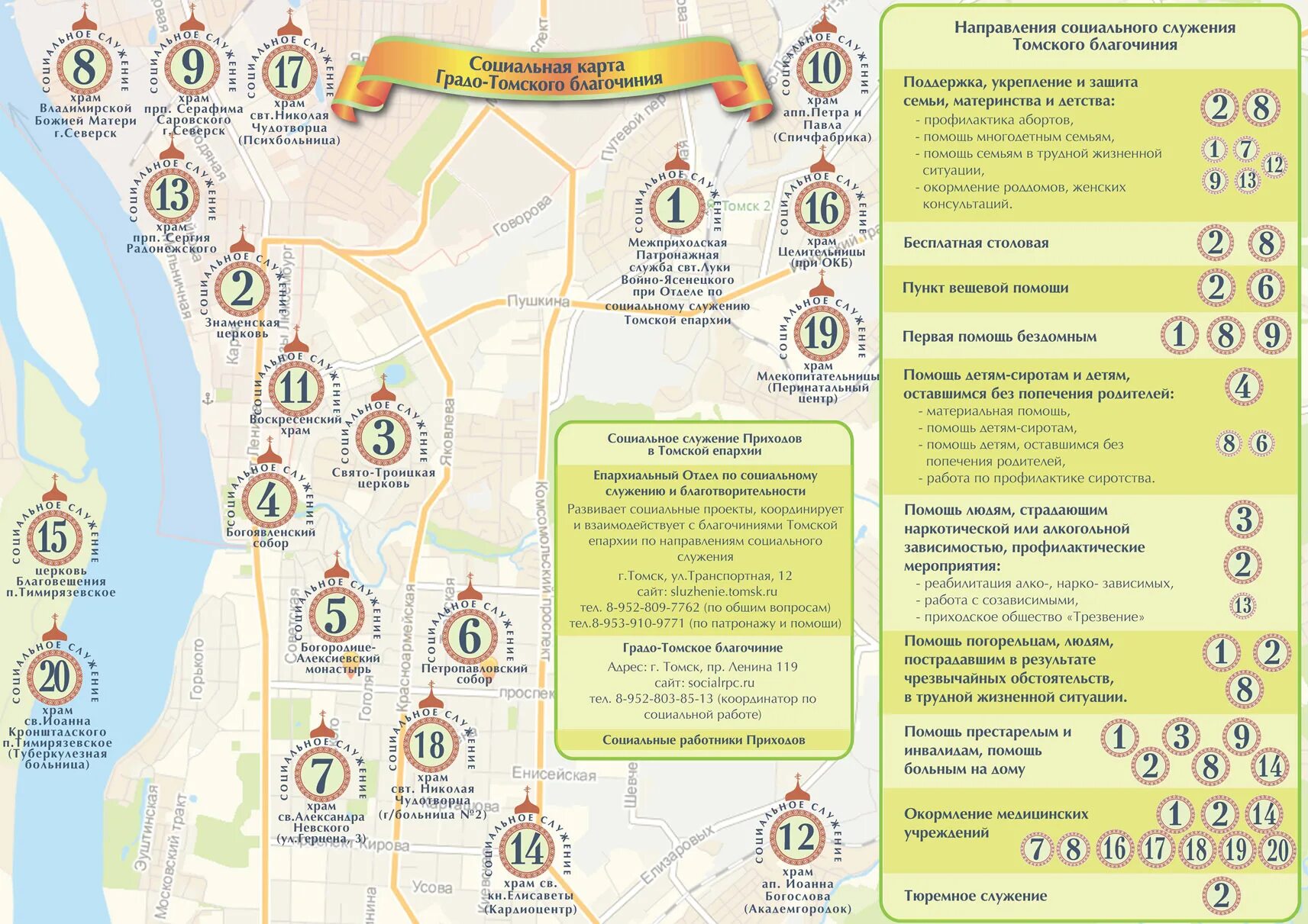 Томское благочиние. Томск районы карта епархии. Транспортная карта Томск. Карта церковных приходов.