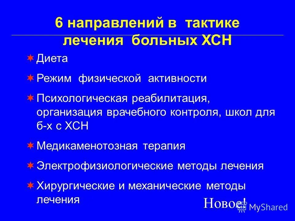 При хронической сердечной недостаточности применяют