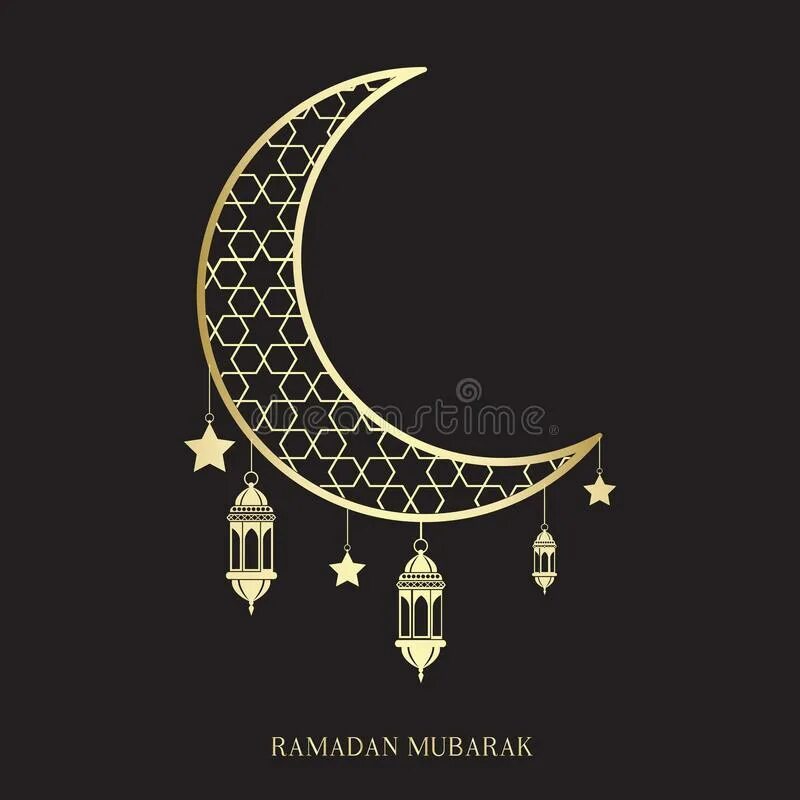 Начало рамадана луна. Луна Рамадан. Полумесяц Рамадан. Ramadan Kareem с луной. Полумесяц Рамадан в мечетью.