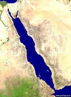 Географическая карта красного моря