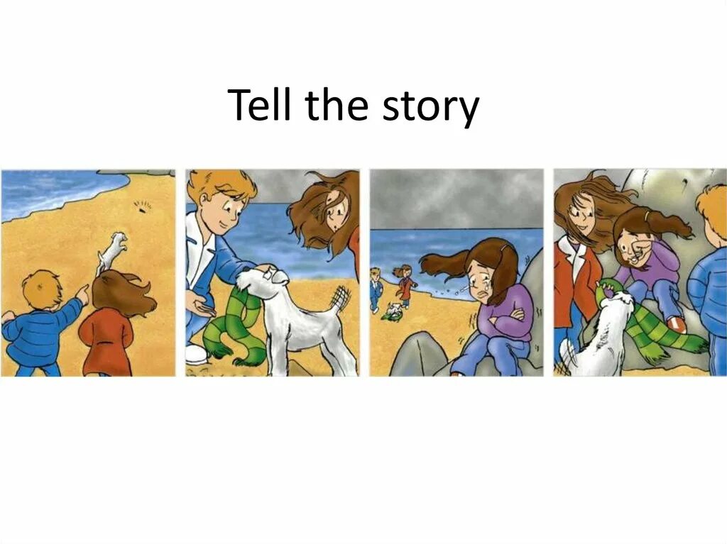 Make a story. Make up a story. Telling a story in English. Picture story.