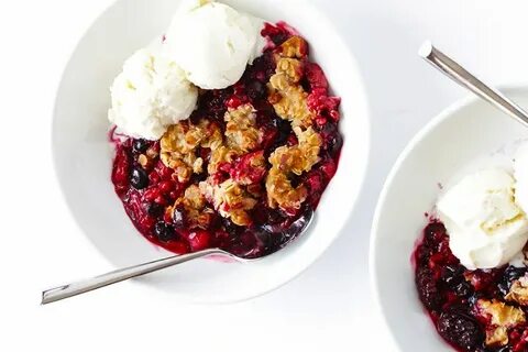 Рецепт крамбла с ягодами