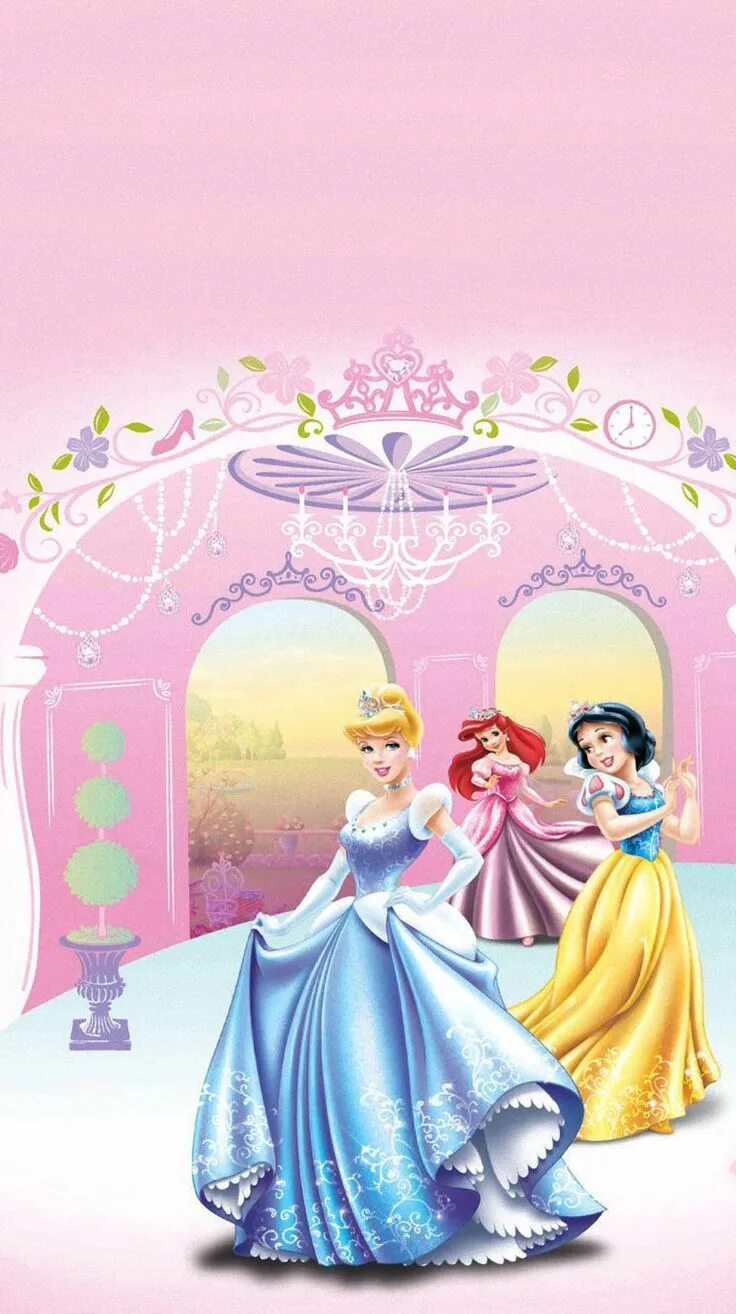 17 принцесс. Фон принцессы. Картина Диснеевских принцесс. Фон для телефона с принцессами Диснея. Детский фон принцессы.