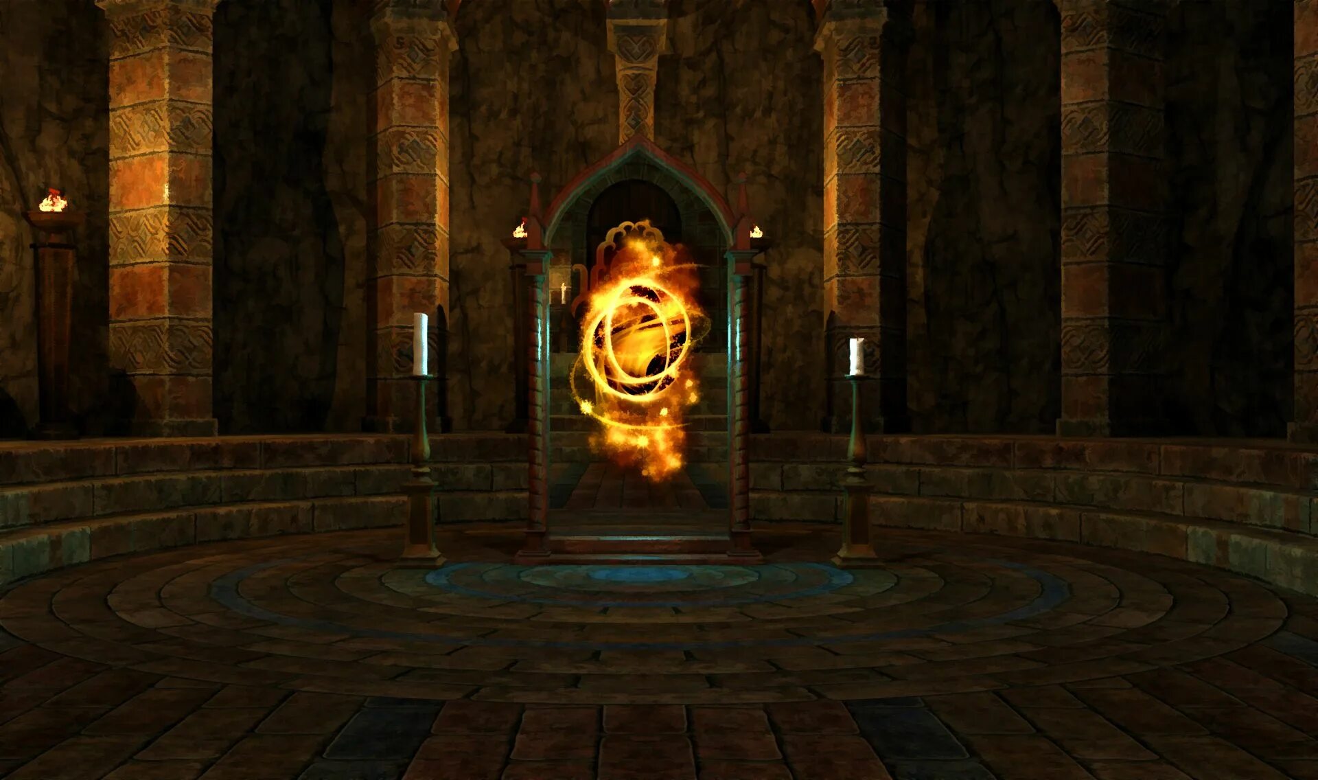Магический портал. Магическое зеркало. Двери в Тронный зал. Магический фон. Светлее солнца Тронный зал.