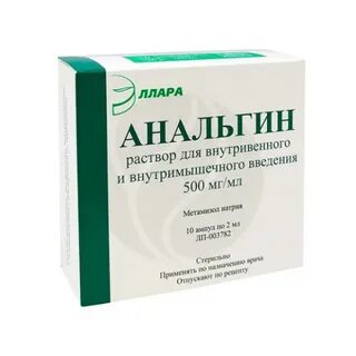 Раствор анальгина 50 2 мл