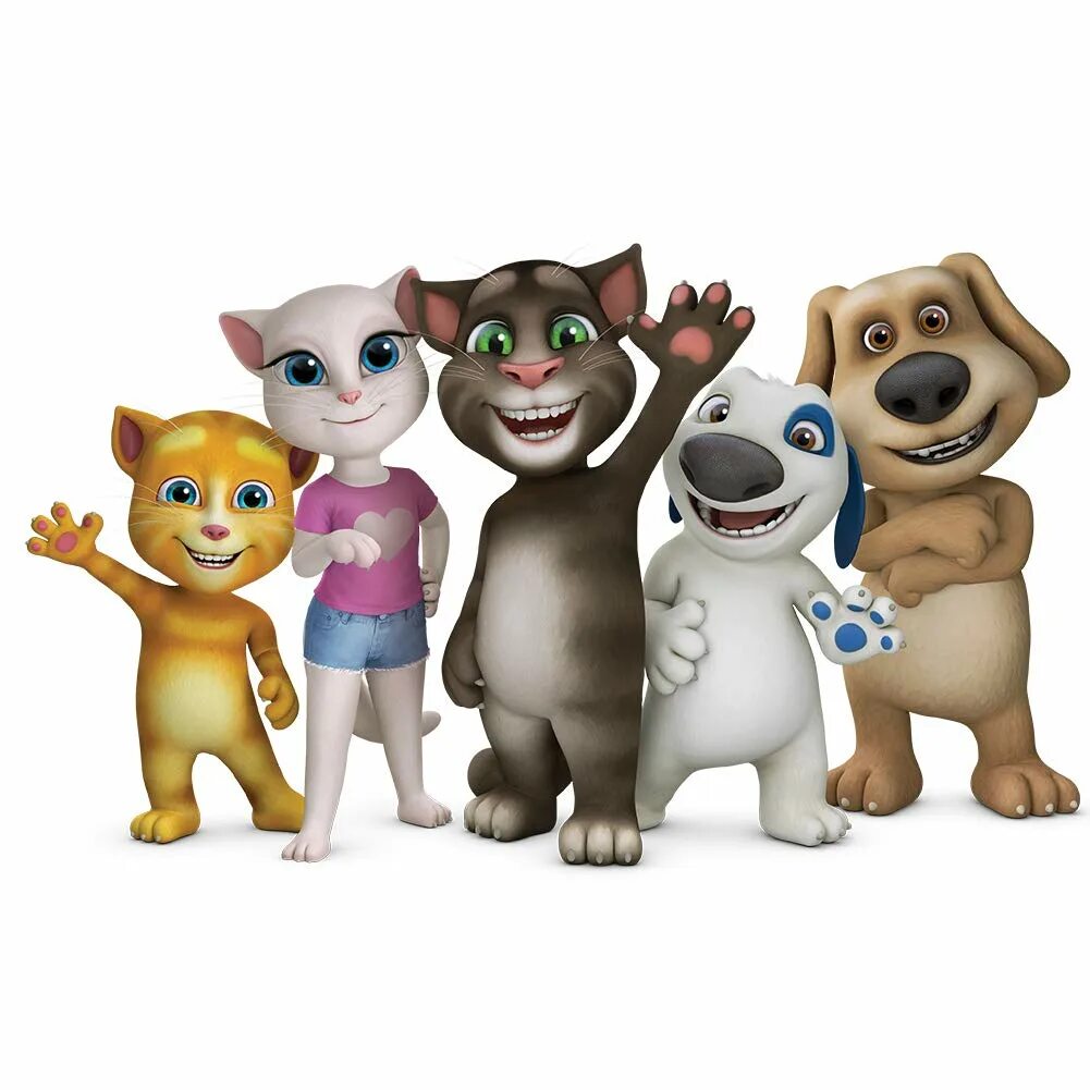 Включи том и бен. Talking Tom и его друзья. Talking Tom friends Анджела.