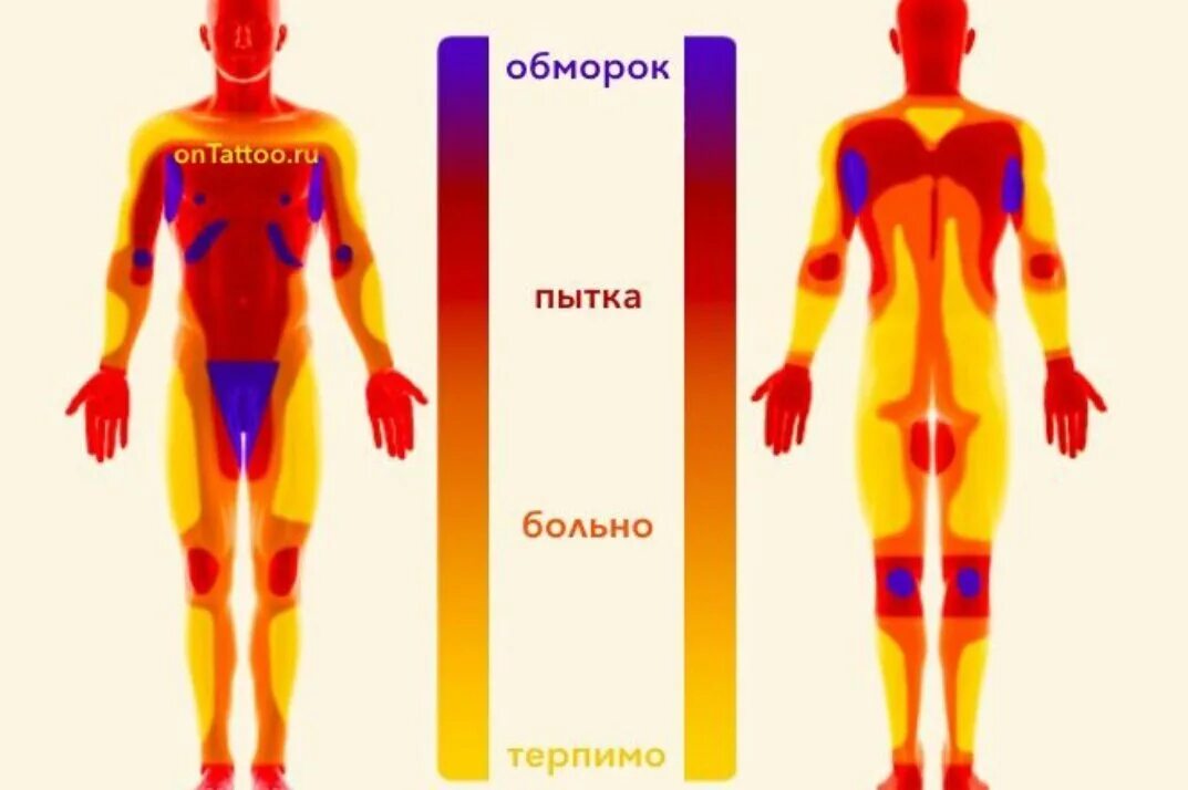 Тату насколько больно. Карта боли. Больные места для тату. Татуировки места на теле больные. Больно бить тату.