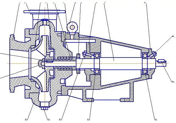 Чертеж помпы. Центробежный насос консольный компас 3d схема. Центробежный вихревой консольный насос ротор. Центробежный насос консольный 4к 6пм схема. Насос СЦЛ-00а чертеж.