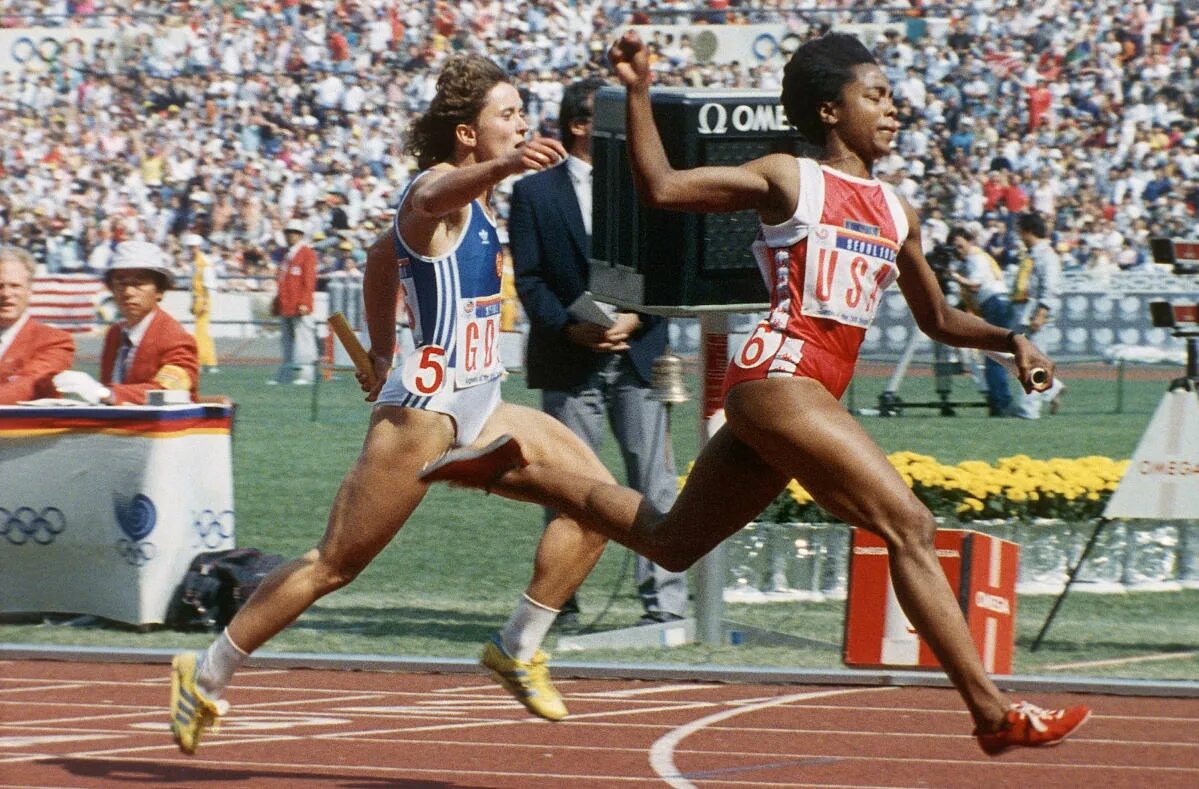 Победитель первых олимпийских игр по бегу. Эвелин Эшфорд. Олимпийские игры 1988 года в Сеуле. Легкая атлетика 1988.