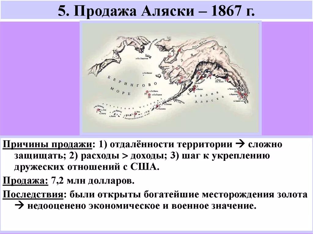 Политики аляски. Продажа Аляски 1867 причины. Последствия продажи Аляски.