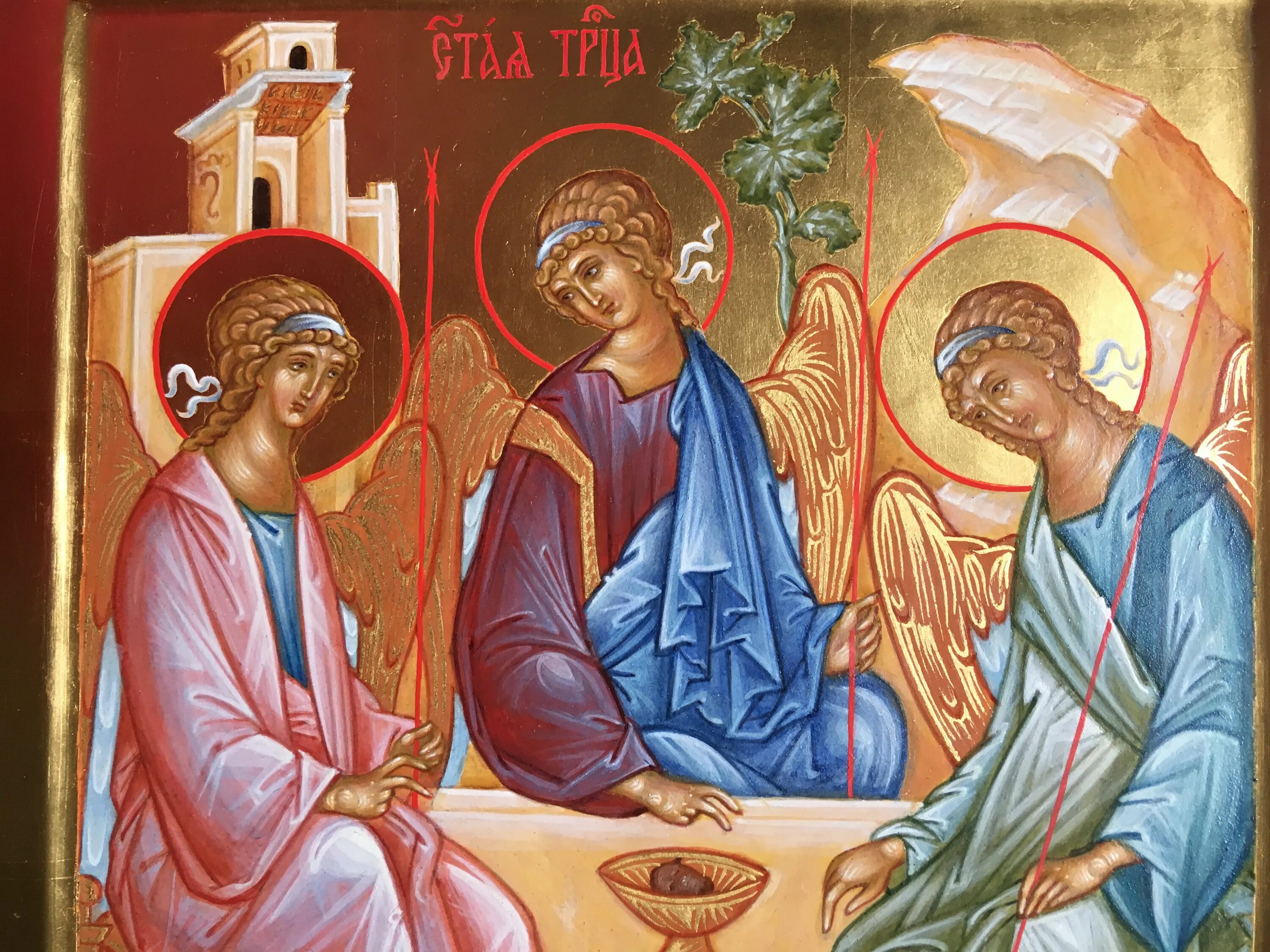 Три святая троица. Икона Святая Троица. Рублев Святая Троица икона. Пресвятая Троица икона Православие. Икона св. Троица.