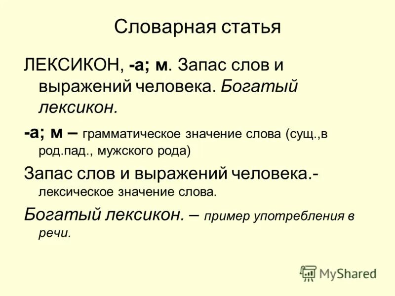 Словарная статья. Словарная статья слова. Словарная статья пример. Значение слова лексикон.