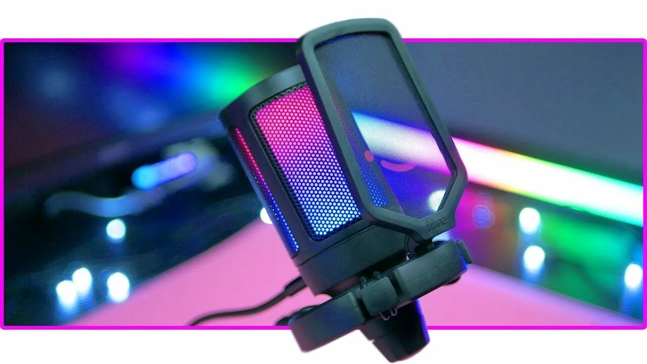 Микрофон Fifine ampligame a6. Fifine k669 с подсветкой. Микрофон Fifine RGB. Fifine USB микрофон RGB-a8.