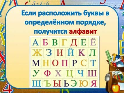 Конспект урока русский алфавит