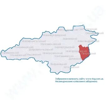 Петровское на карте украины