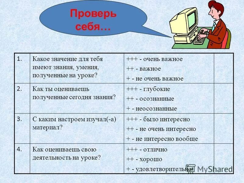 Какое значение имеют знания для человека 4