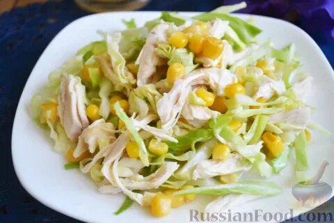 Салат пекинская капуста курица без майонеза