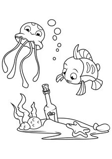 Раскраска на тему вода