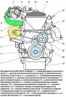 Схема 405 двигатель