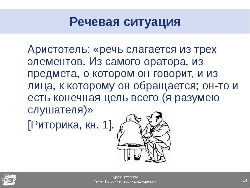 Речь которая соответствует ситуации