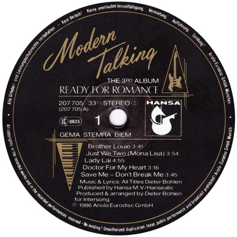 Ready for romance. Пластинка Modern talking 1985. Modern talking ready for Romance винил. Modern talking винил обложки. LP Vinyl Modern talking – the 1st album.