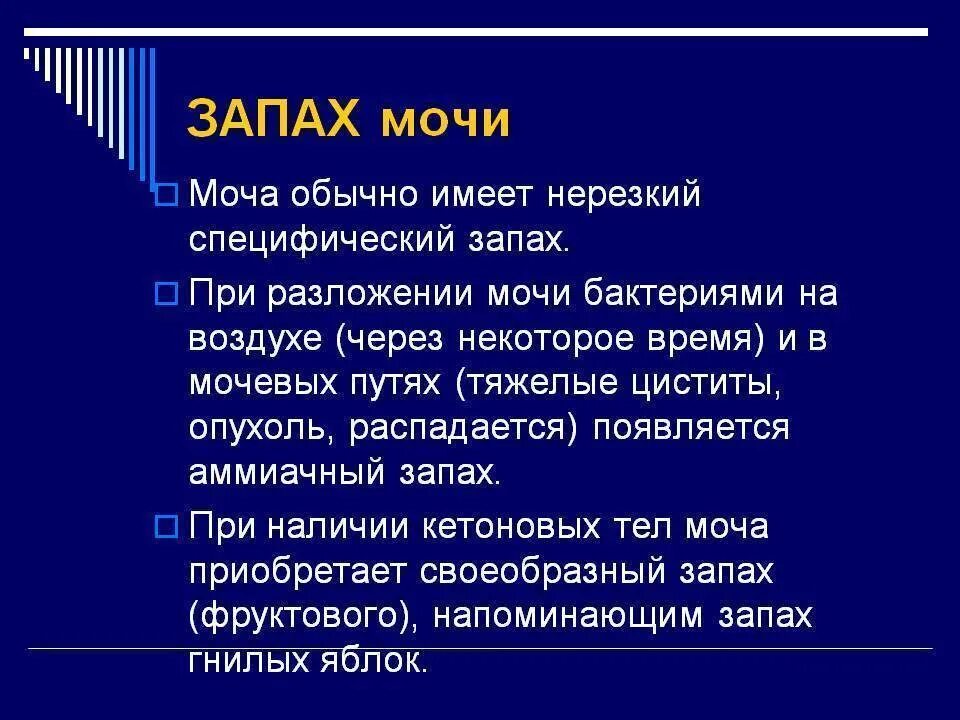 Моча воняет причины