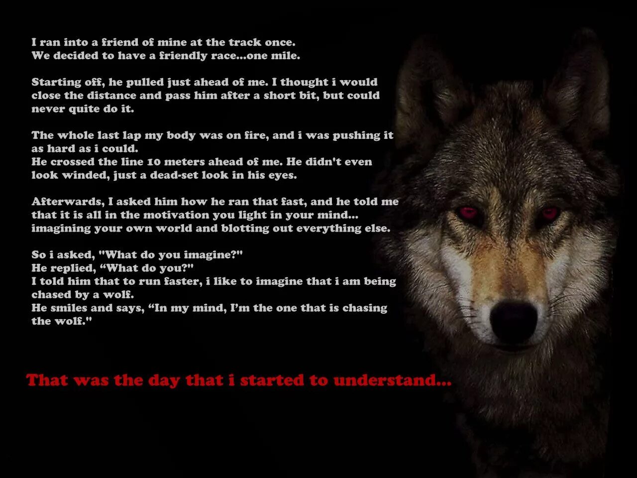 One with the wolves