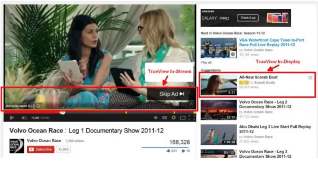 Youtube TRUEVIEW. Объявления in-Stream. In Stream реклама. Реклама instream youtube.