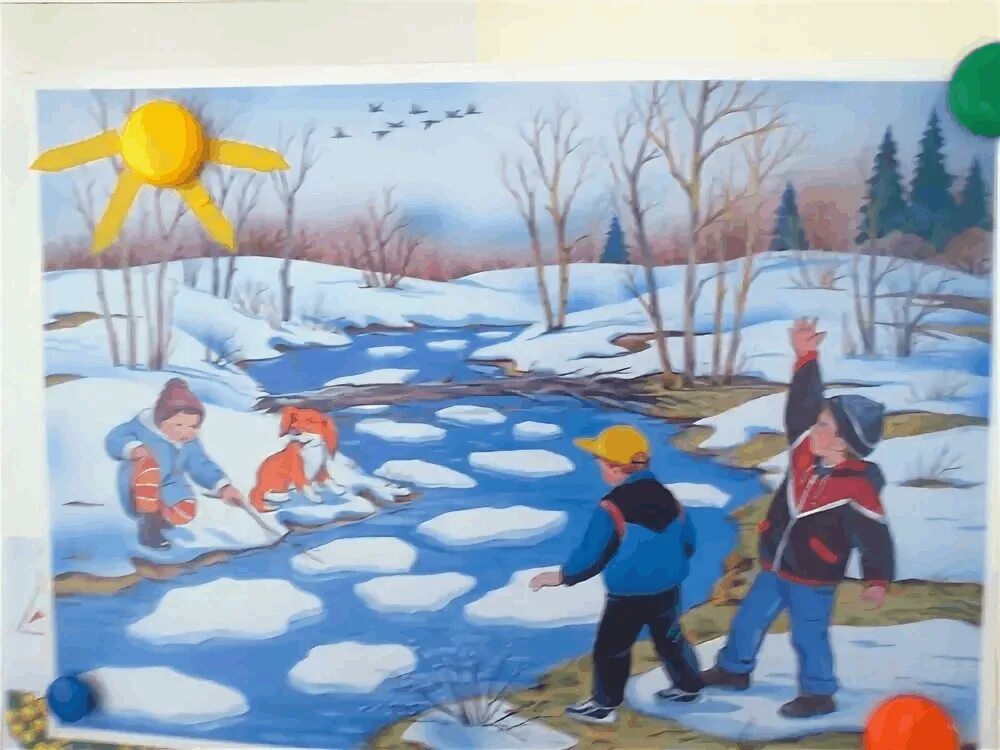 Ледоход лед идет 2 класс. Картины о весне для дошкольников. Весенние картинки для детей. Иллюстрации с изображением весны.