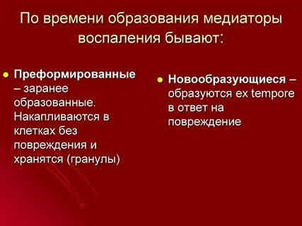 Воспаления бывают