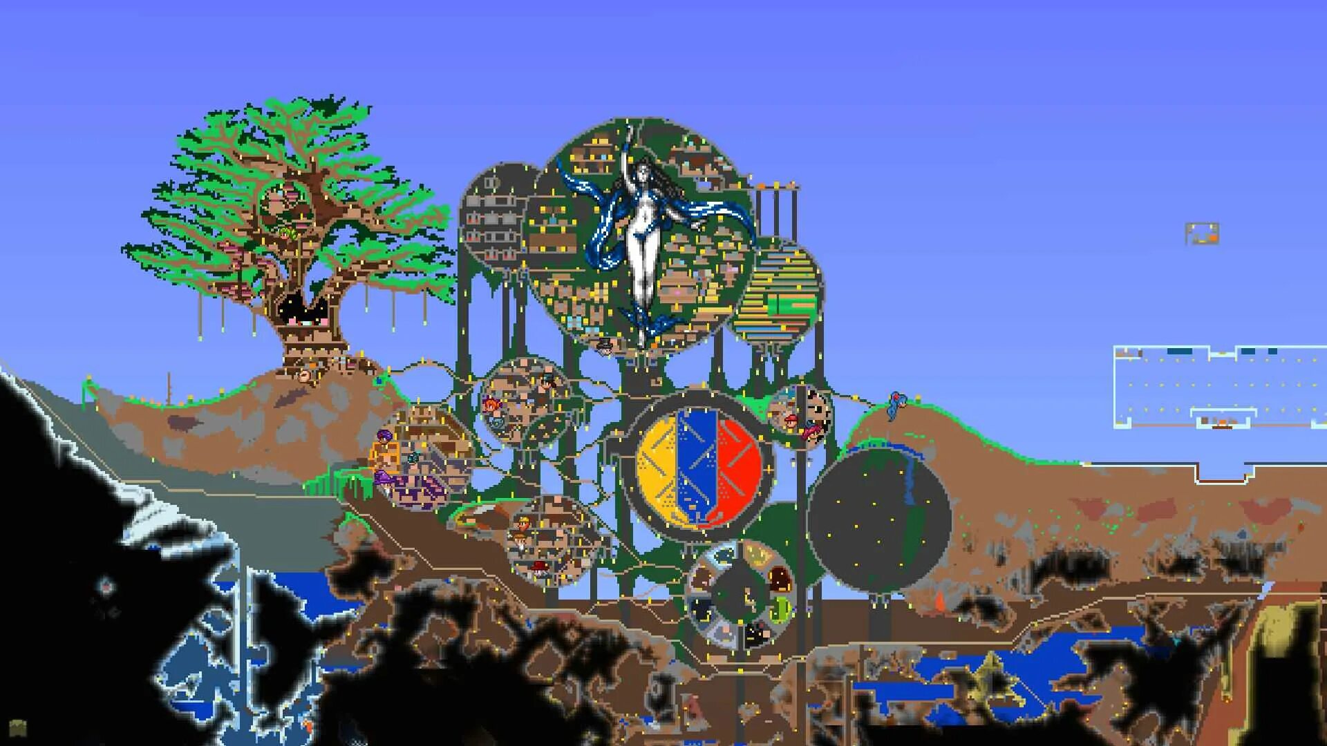 Terraria карта со всем. Вся карта террарии. Terraria карта.