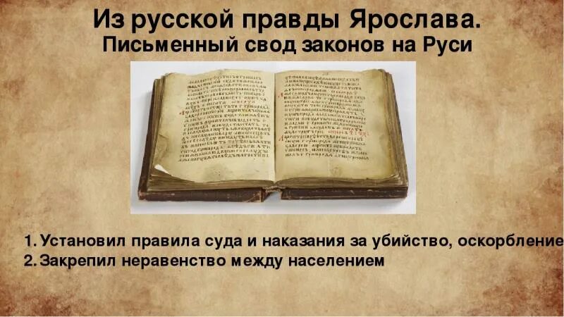 Русская правда древний свод законов руси. Русская правда первый письменный свод законов.