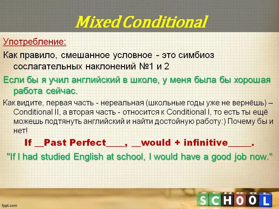 Mixed conditional примеры. Смешанный Тип условных предложений. Смешанный Тип условных предложений в английском языке. Условные предложения смешанного типа. Conditionals правило.