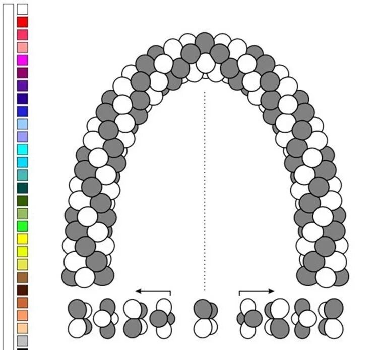 Арка из шаров как собрать. Гирлянда из воздушных шаров схема. Схема плетения гирлянды из шаров. Плетение акри из шаров схемы. Арка из шаров схема.