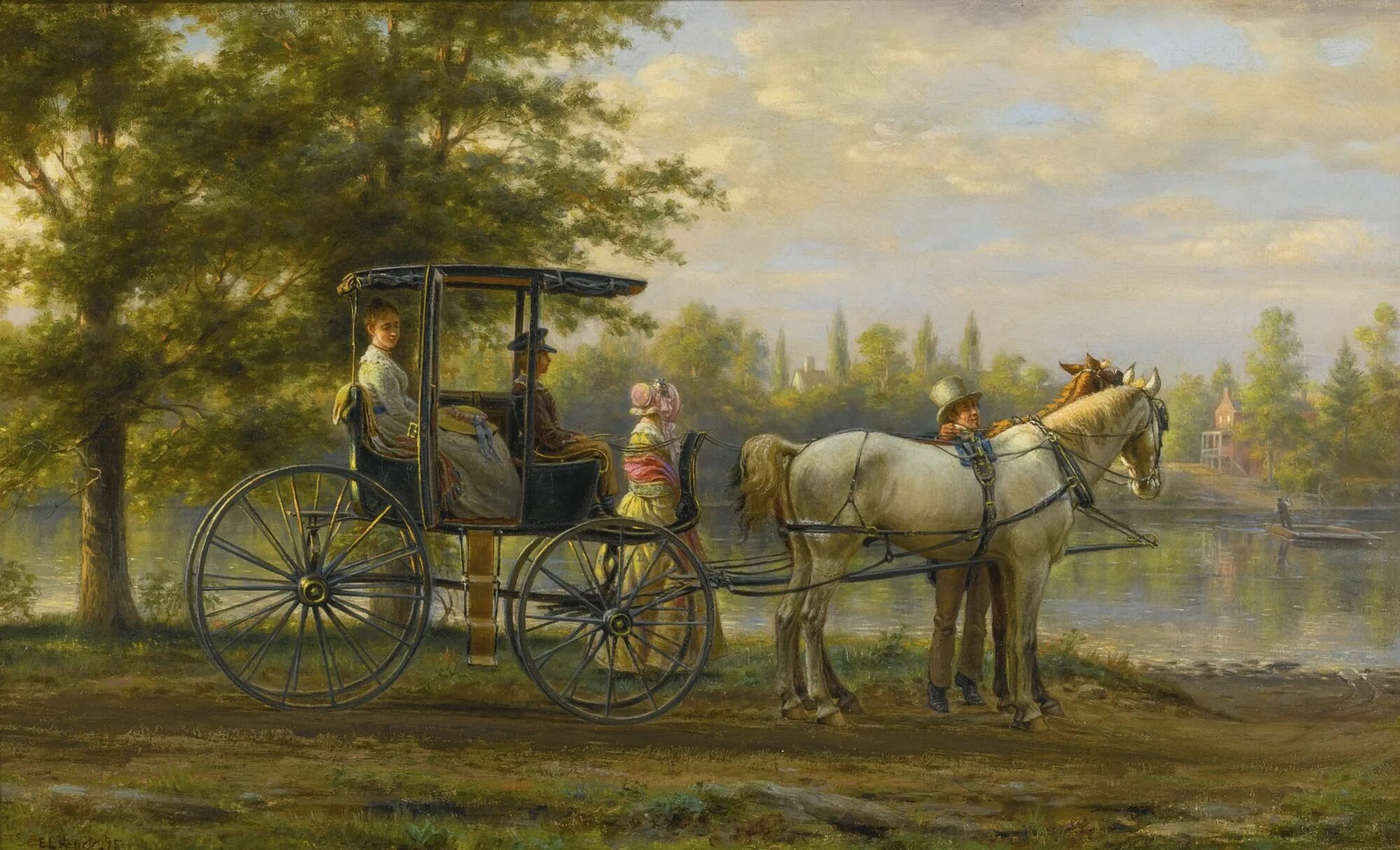 На белой карете связали судьбу два. Художник edward lamson henry 1841-1919. художник эдвард лэмсон генри. генри ламсон экипаж. edward lamson henry картины.