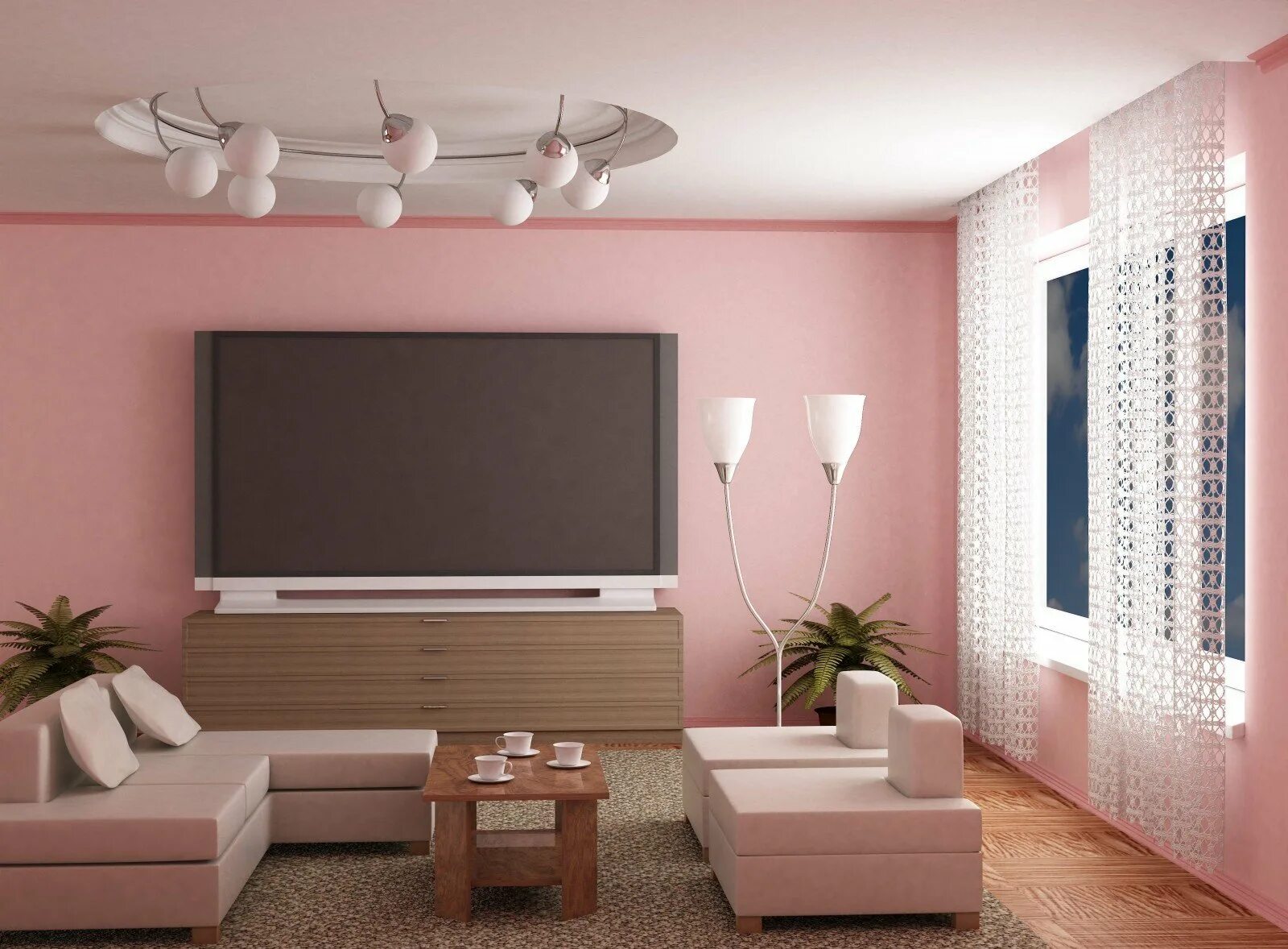 Крашенные стены в гостиной. Комната с розовыми стенами. Цвет стен в зале. Покрашенные стены в интерьере. Цвет обоев для зала