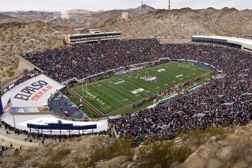 Cohen stadium эль-пасо. Sun bowl. Sun bowl. Уайт сити стадион. Sun bowl.