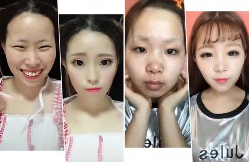 Приложение увеличить глаза. Кореянки до и после макияжа. Приложение увеличить глаза. Упражнения для увеличения глаз. Японский макияж для увеличения глаз.