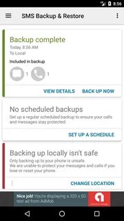 Sms backup restore