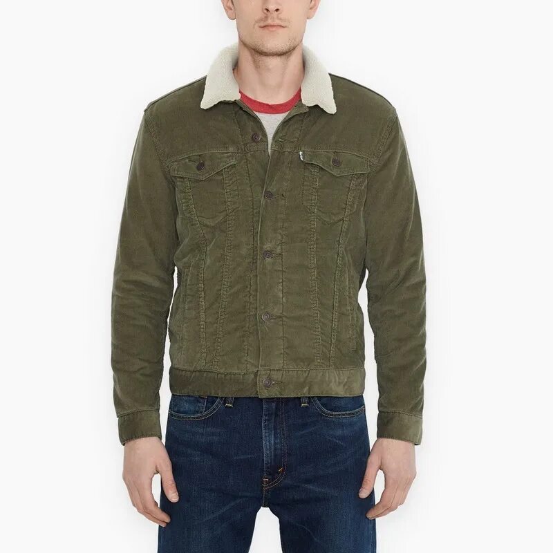 Левайс шерпа вельветовая куртка. Levi's Sherpa Trucker Olive. Sherpa Levis зеленая. Вельветовая шерпа Levis. Куртка шерпа мужская