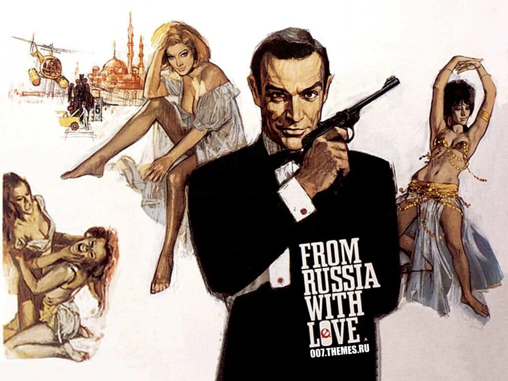 From Russia with Love poster. Sean Connery James Bond from Russia with Love. From Russia with Love книга. Non pas la