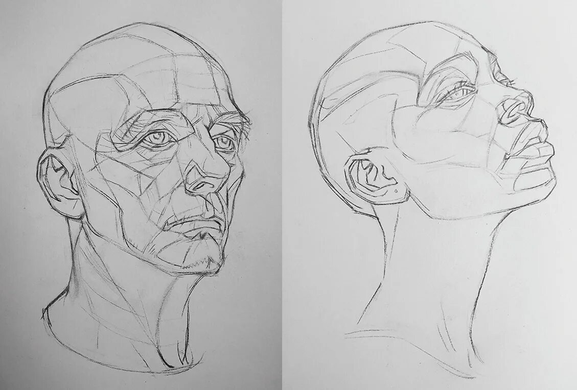 Рисунок лица 1 3. Рисунки на голове. Голова в разных ракурсах. Рисование головы. Голова человека ракурсы.